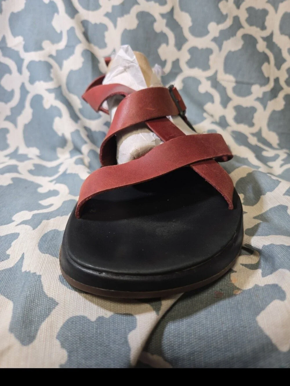 CHACO WAYFARER sandals  LEATHER port mens sz 10